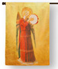 Fra Angelico Angel with Tambourine II Outdoor House Flag