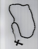 Black Plastic Rosary