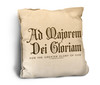 AMDG Rustic Pillow