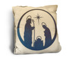 Vintage Nativity Rustic Pillow