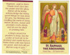 Saint Raphael Prayer Card with His Quote from the Book of Tobit