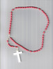 Bright Pink Plastic Rosary