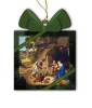 Adoration of the Shepherds Wood Ornament