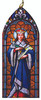 St. Louis IX Stained Glass Wood Ornament