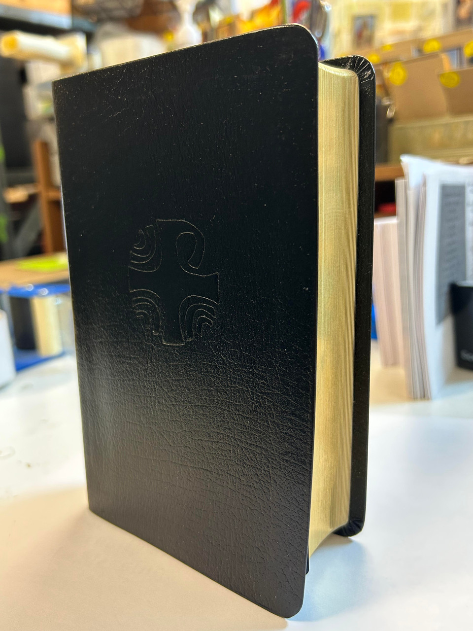 Gold Edged, Leather Binding Liturgy of the Hours Breviary -Standard Print -- Volume four