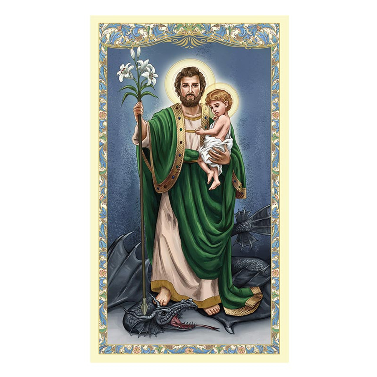 St. Joseph Terror of Demons Prayer Card