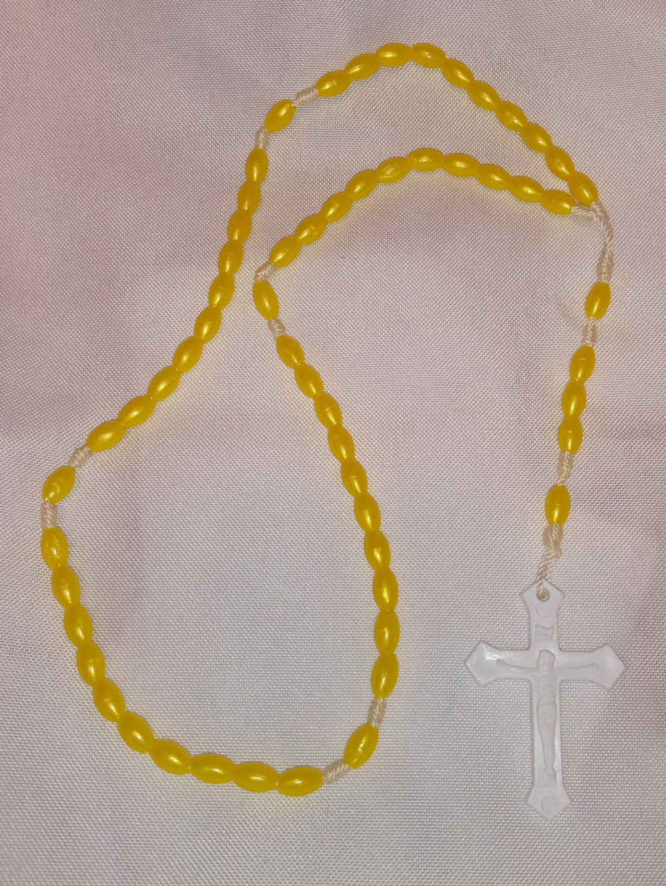Yellow Plastic Rosary