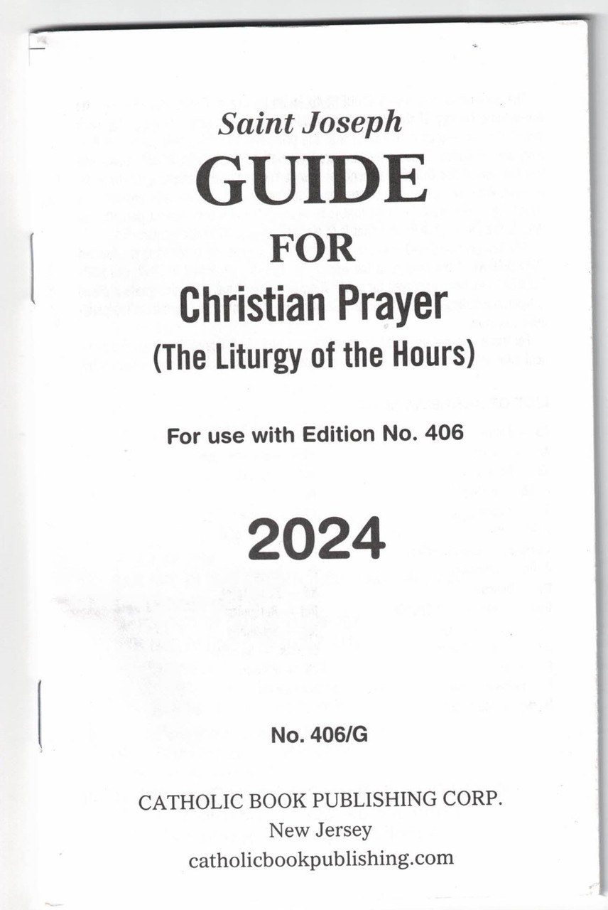 2024 Saint Joseph Guide for Christian Prayer One Volume Breviary