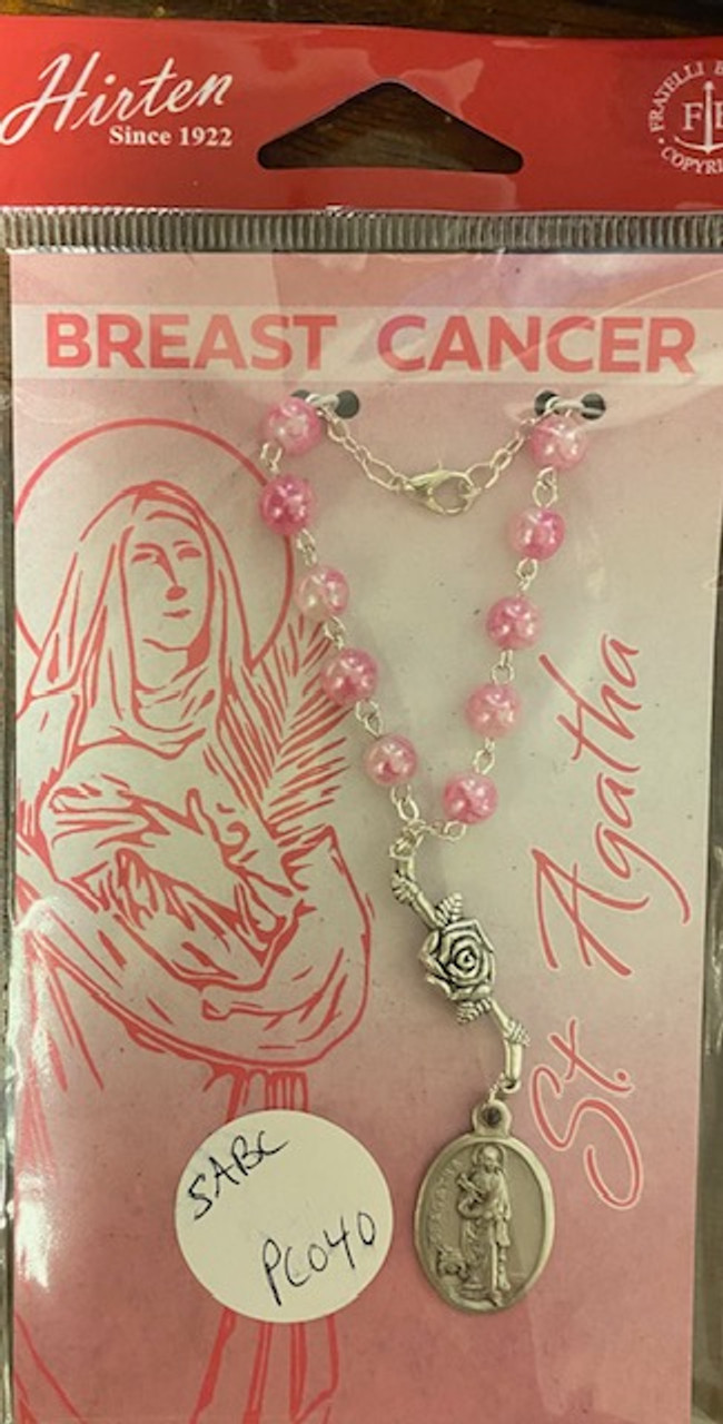 One Decade St Agatha Rosary for Breast Cancer