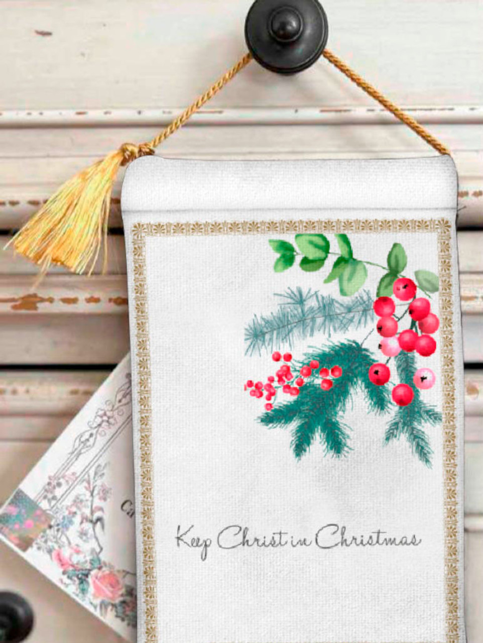 Velvet Blessing Pouch - The March Keep Christ in Christmas