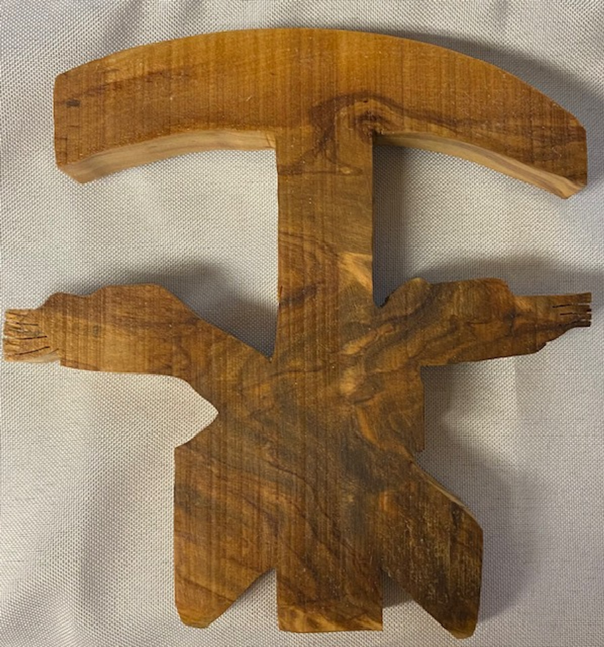 Handmade Crossed Arms Wooden Tau Wall Cross