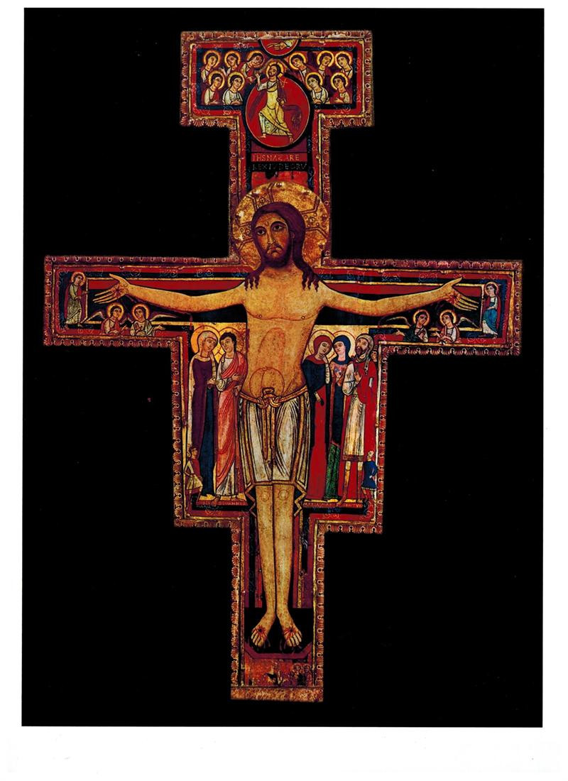 San Damiano Crucifix Print, 8 1/2 x 11 San Damiano Crucifix Print,