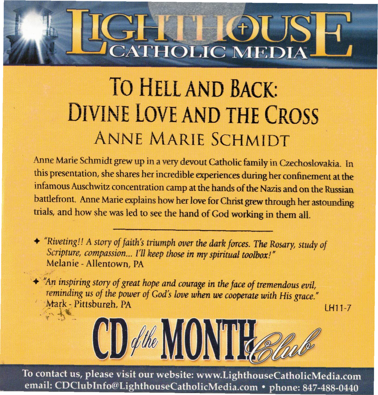 To Hell and Back: Divine Love and the Cross (CD -375) 