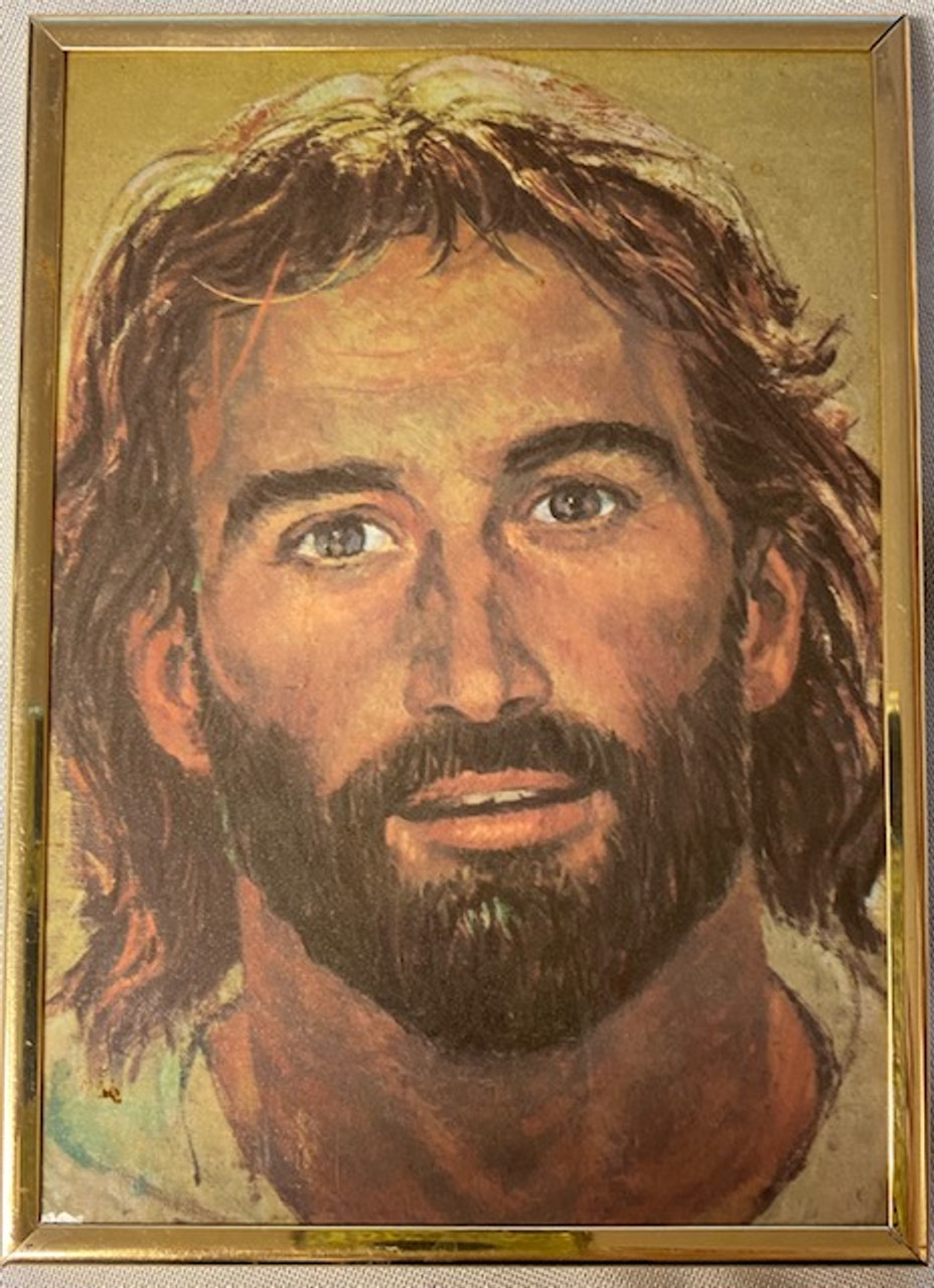 7" x 5" Framed Picture of The Face of Christ