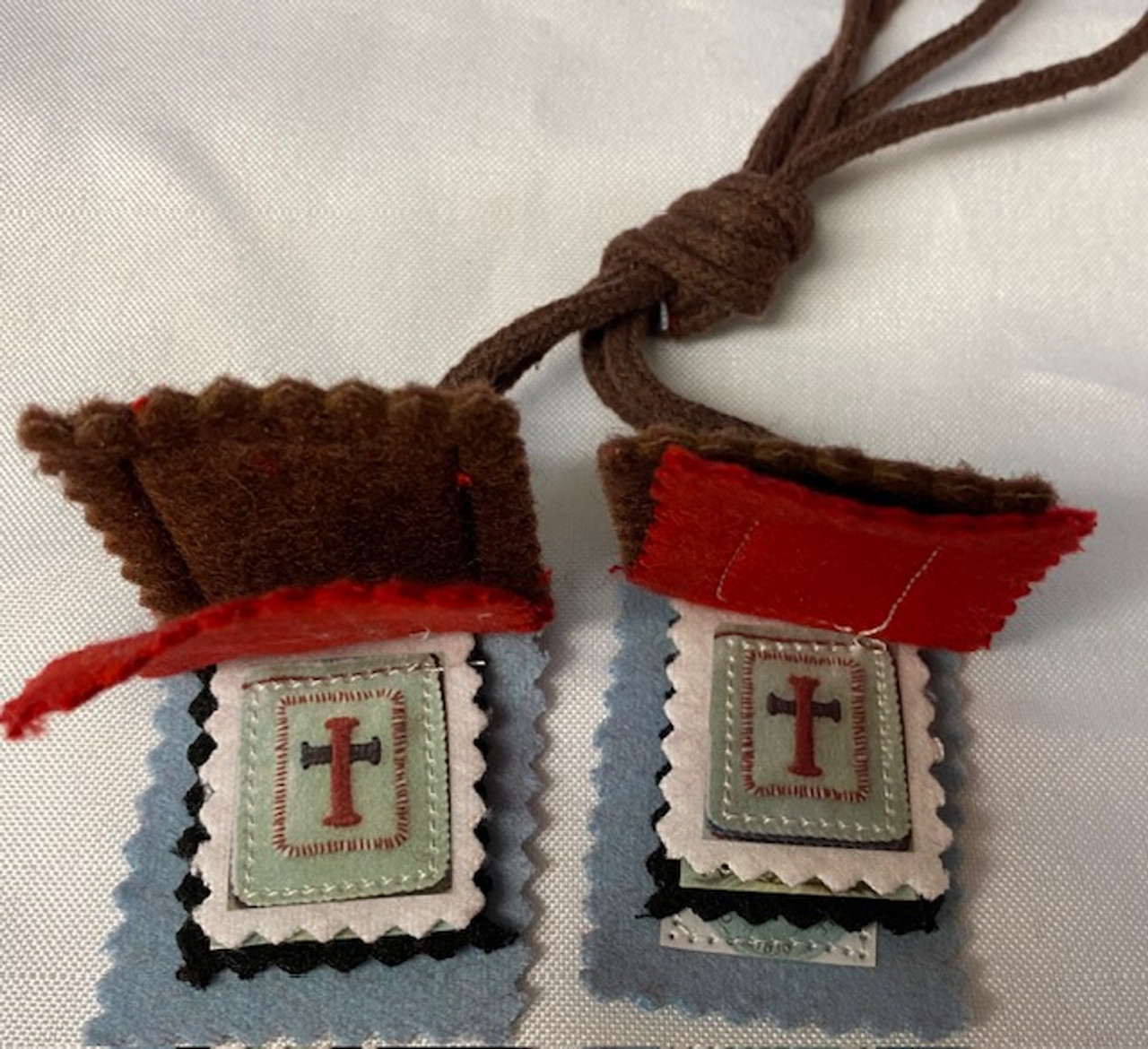 5 Fold Scapular on Sturdy Brown Cord