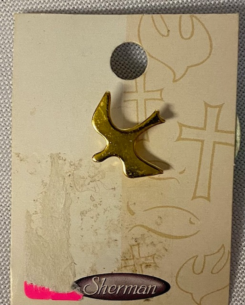 Gold-tone Holy Spirit Dove Lapel Pin