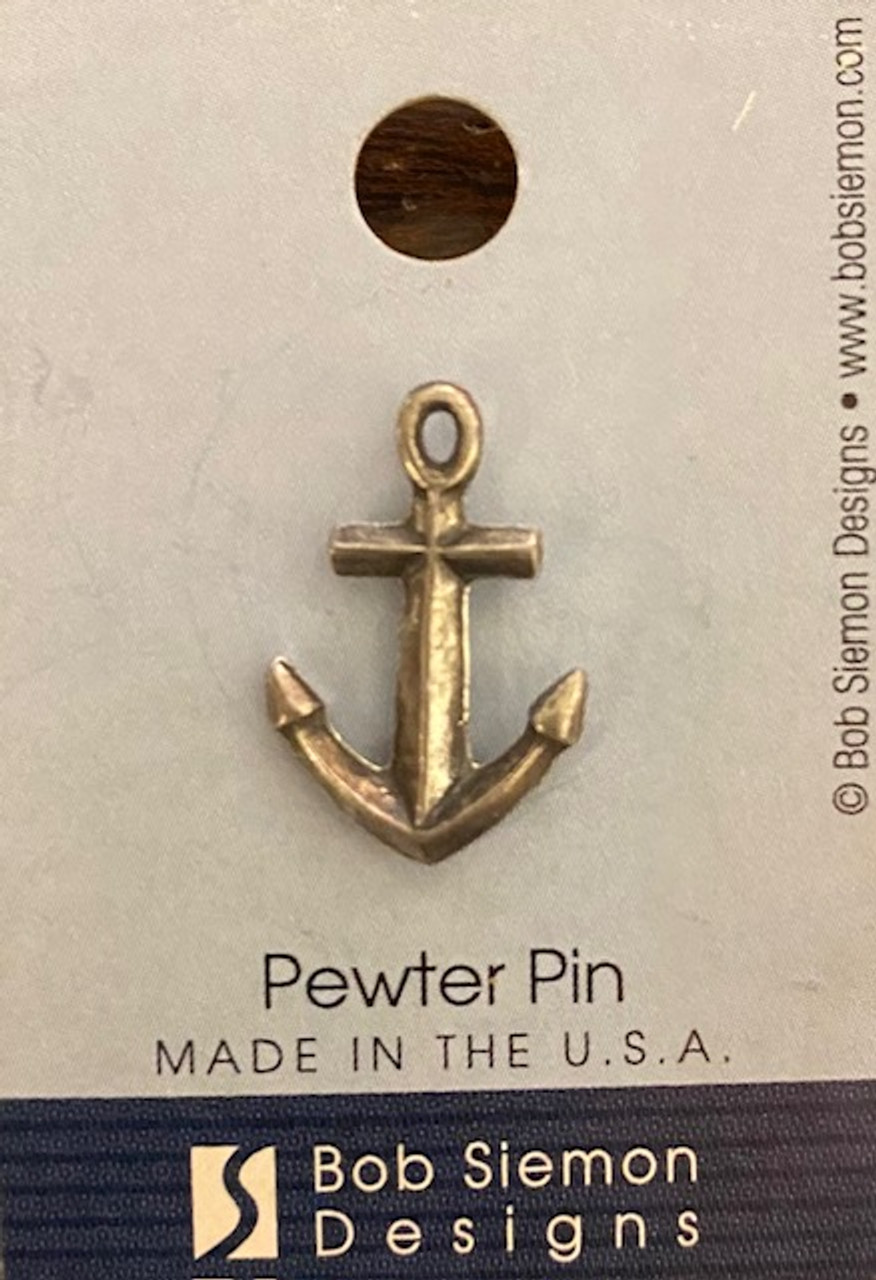 Pewter Anchor Lapel Pin