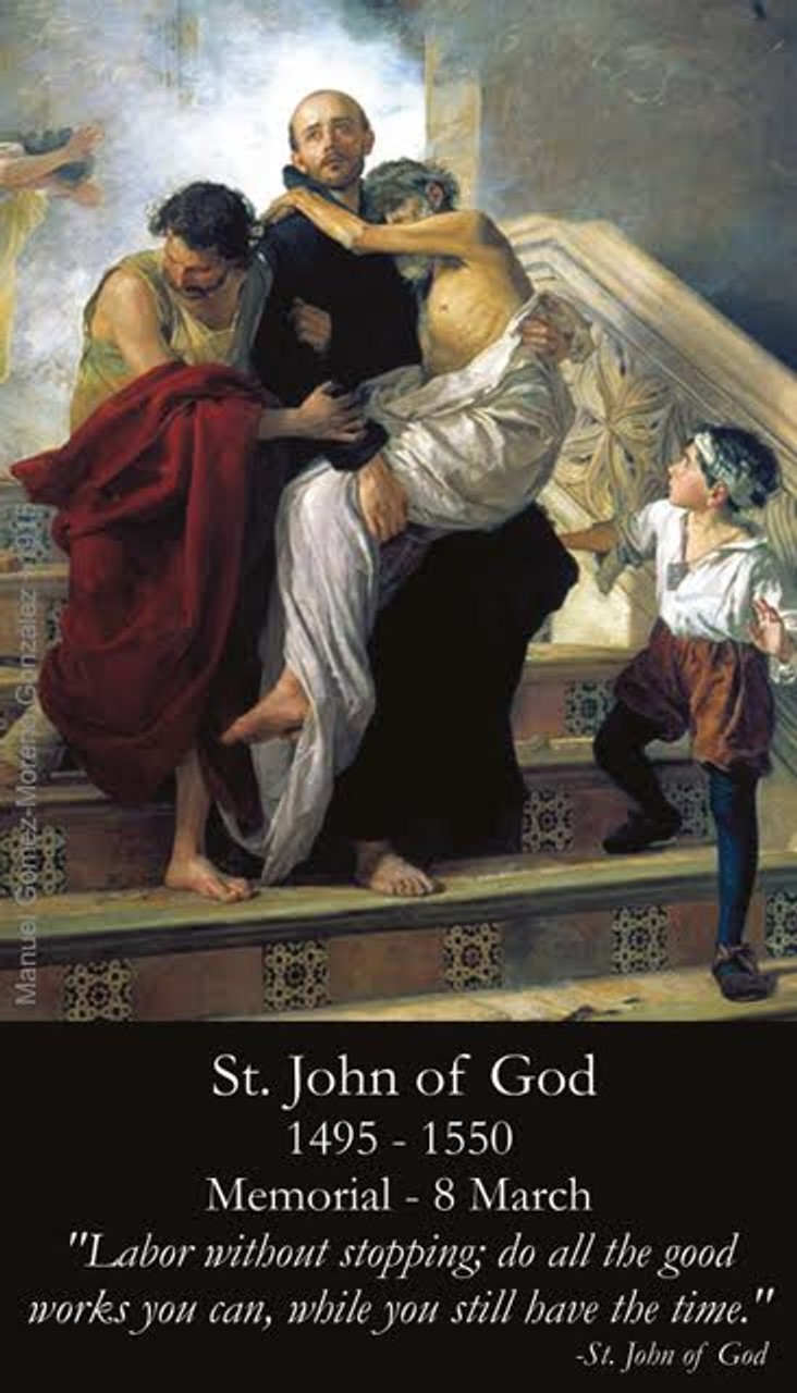 Saint John of God quote and prayer