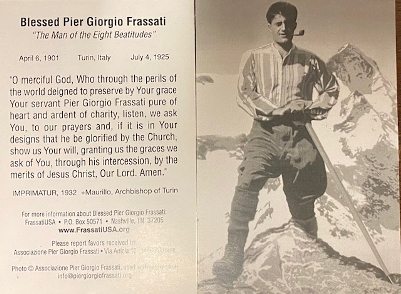 Blessed Pier Giorgio - Holy Card