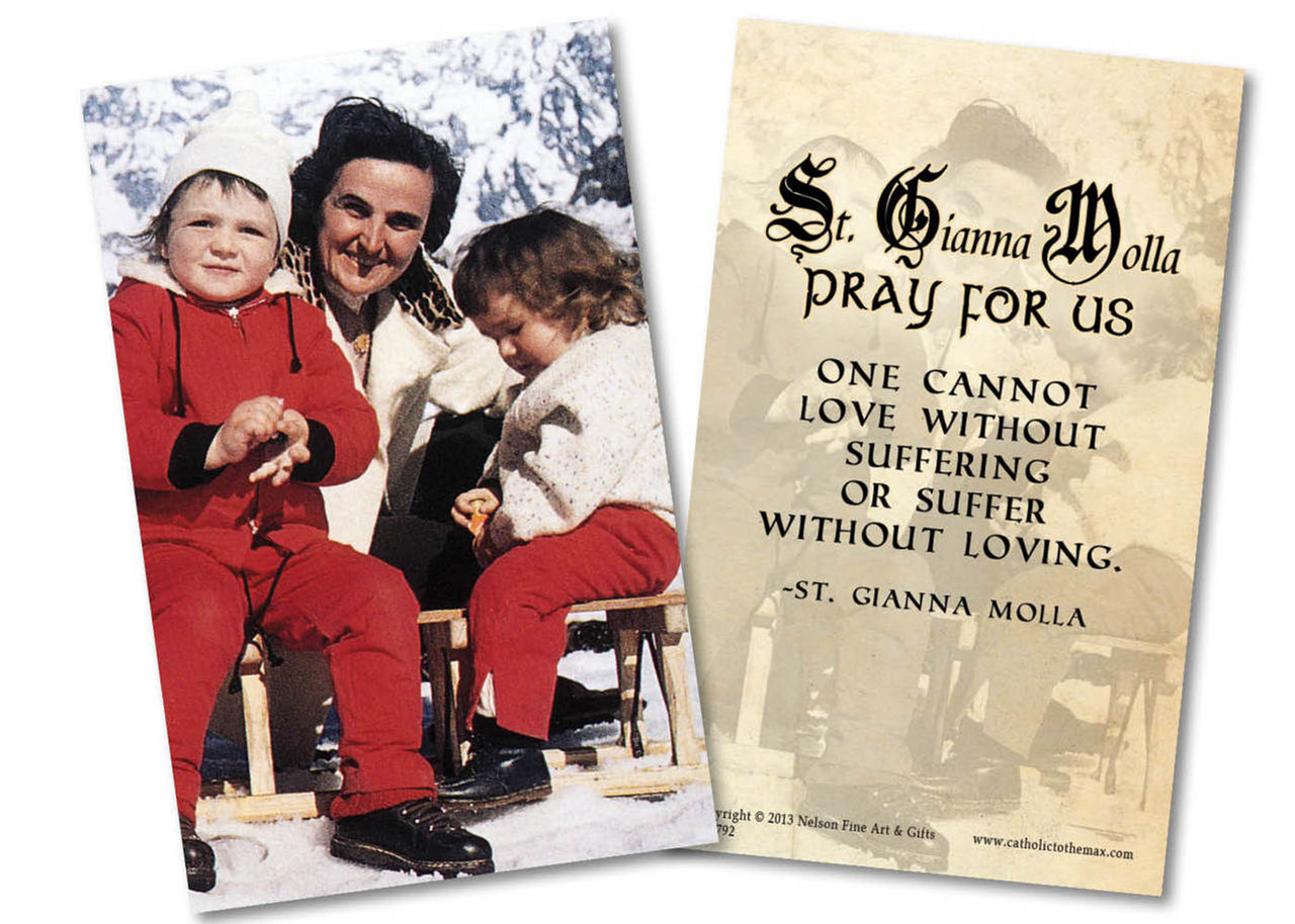 St. Gianna Molla Holy Card