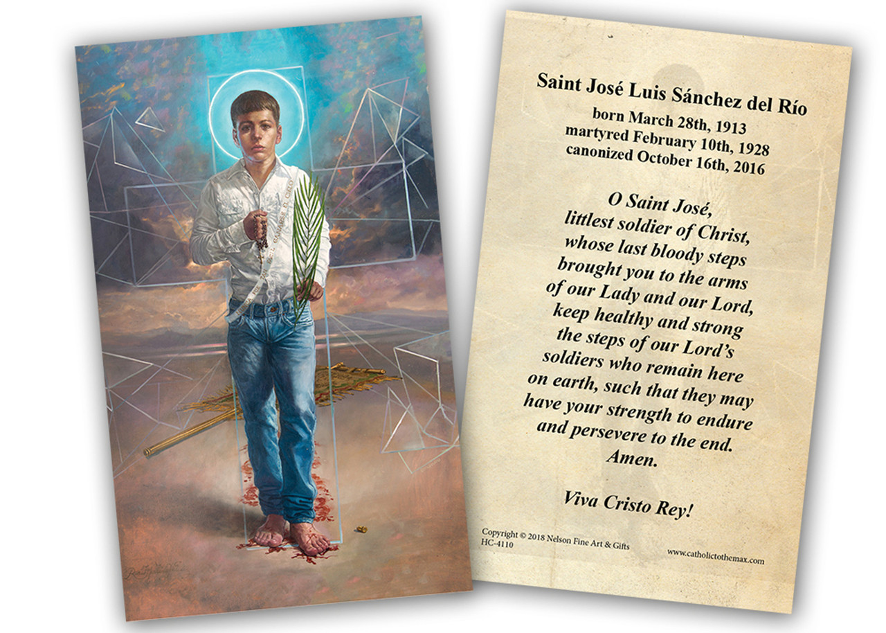 St. Jose Sanchez del Rio Holy Card