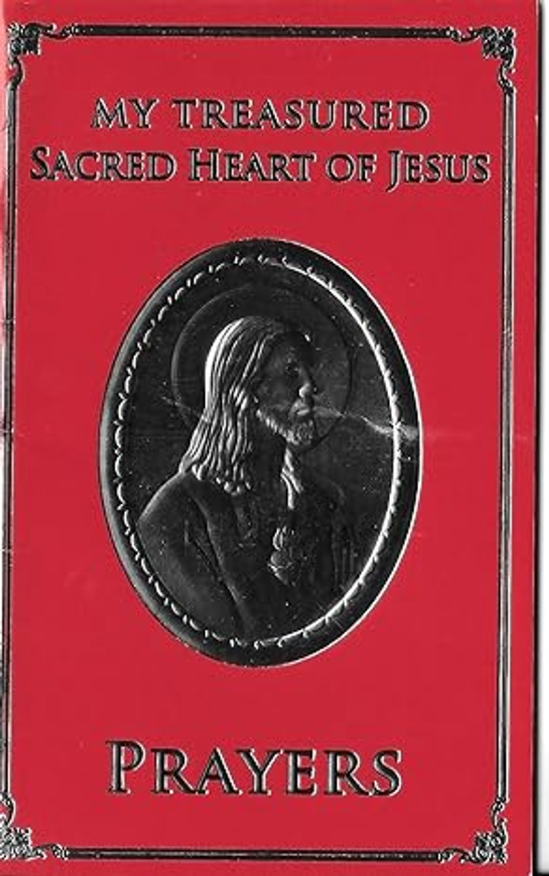 This treasury of prayers contains 56 pages of beautiful illustrations and prayers in honor of the Sacred Heart of Jesus.  

Used in good condition, light evidence of wear on the spine.