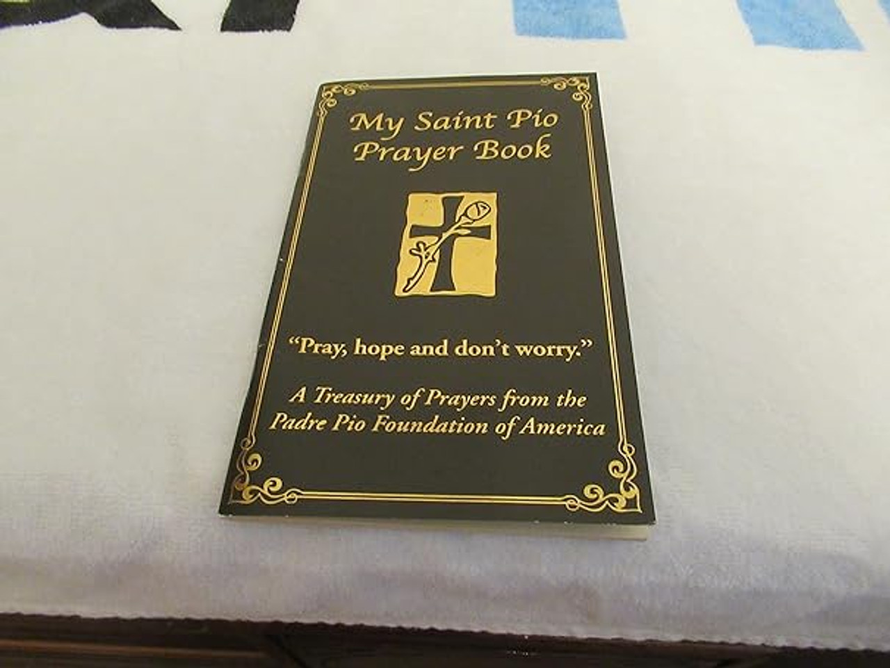 This prayer book provides a collection of prayers to and by Saint Pio, as well as all the basic Catholic prayers to Our Lord, Our Lady, and favorite saints. Includes an Index of Prayers, brief biography, and prayers for various needs.

Used in like new condition.