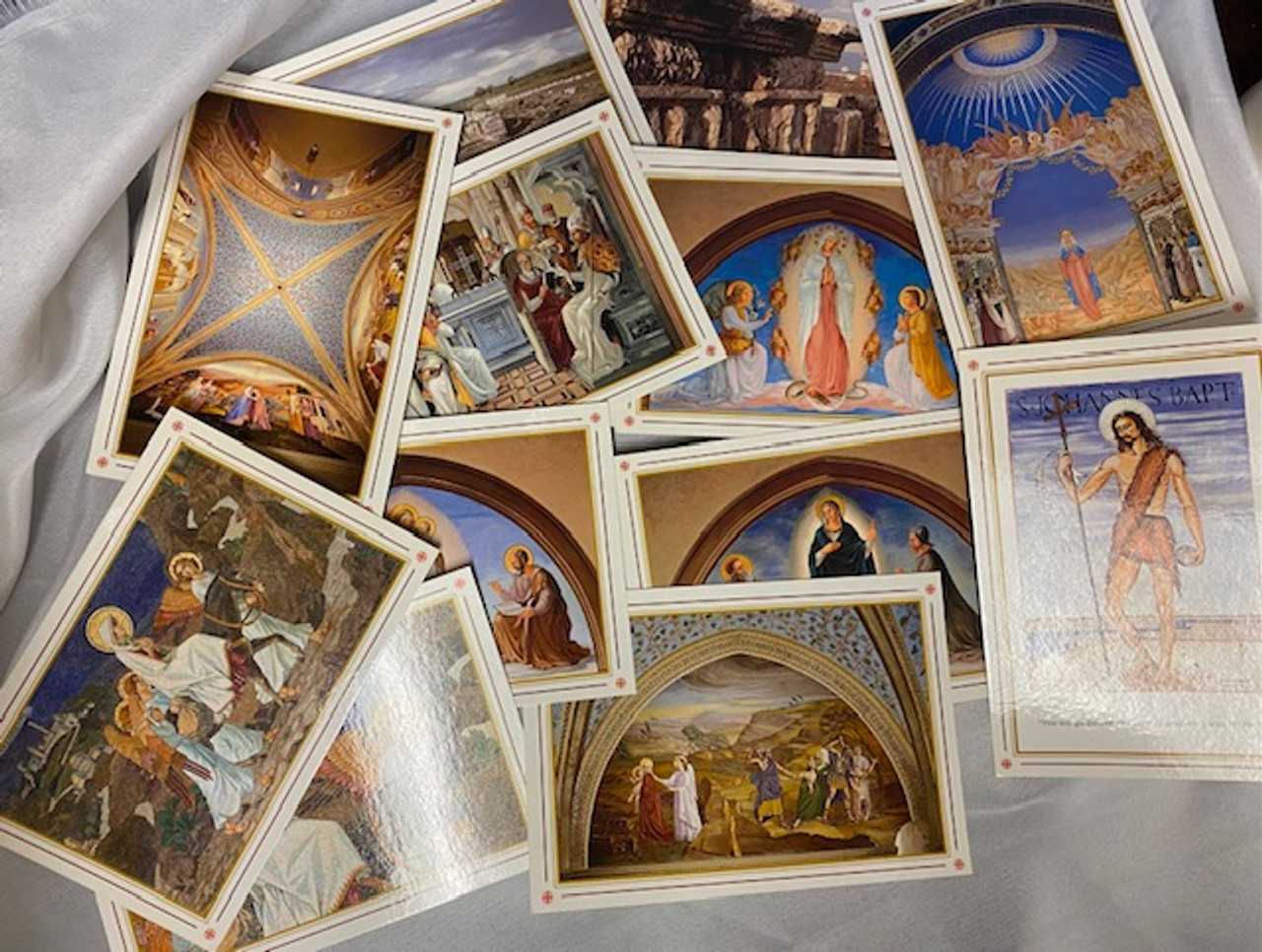 Vintage Set of 13 Holy Land Unused Postcards