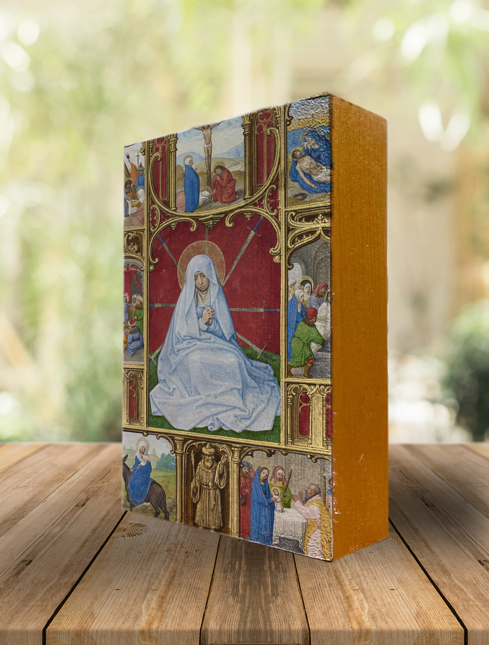 Seven Sorrows of Mary Icon Block