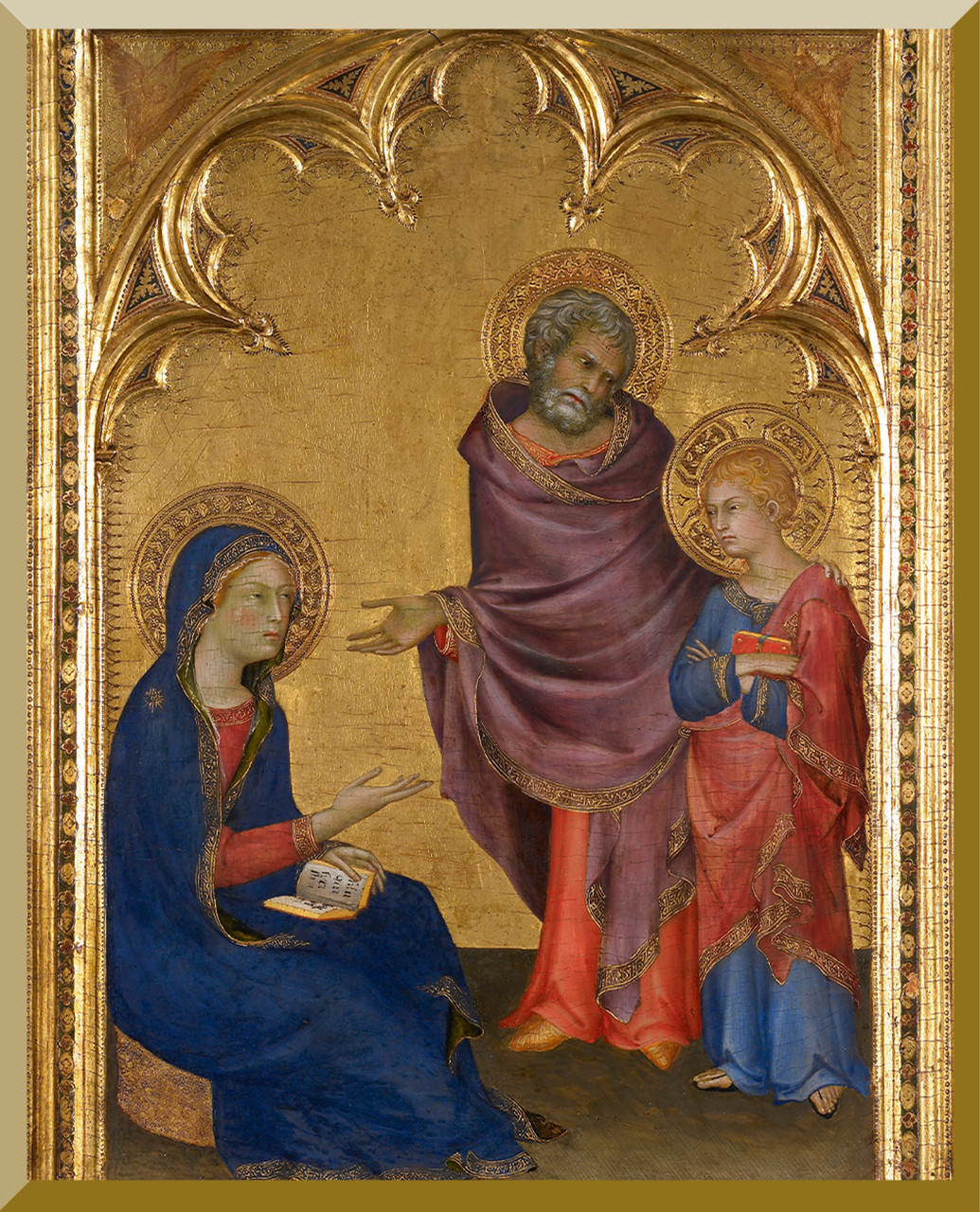 Finding of Jesus in the Temple Wall Plaque 3" X 4" (WP-3026Q)