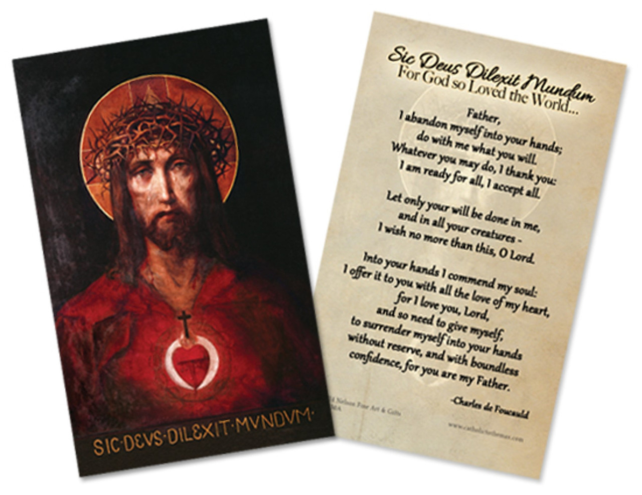 Set Of 25 Laminated Holy Cards – Prayer For Souls In Purgatory (Made In Italy)