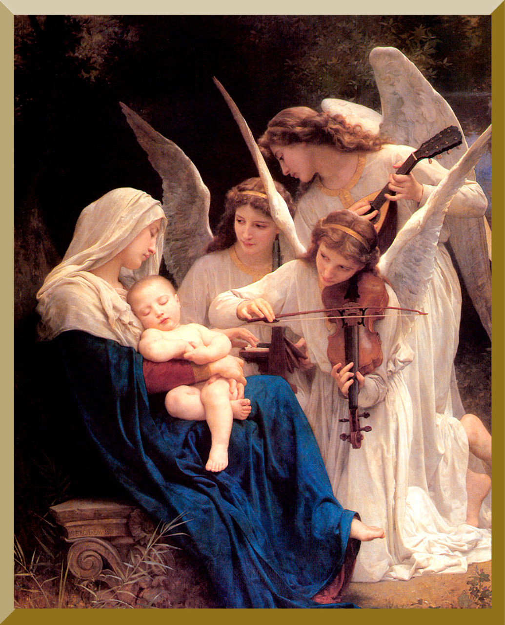 Song of the Angels Mini Wall Plaque 3" X 4" (WP-500Q)