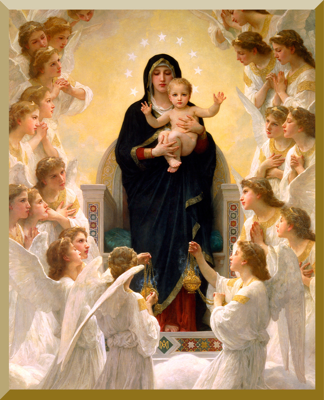 Queen of the Angels Mini Wall Plaque "3 X 4" (WP-65Q)