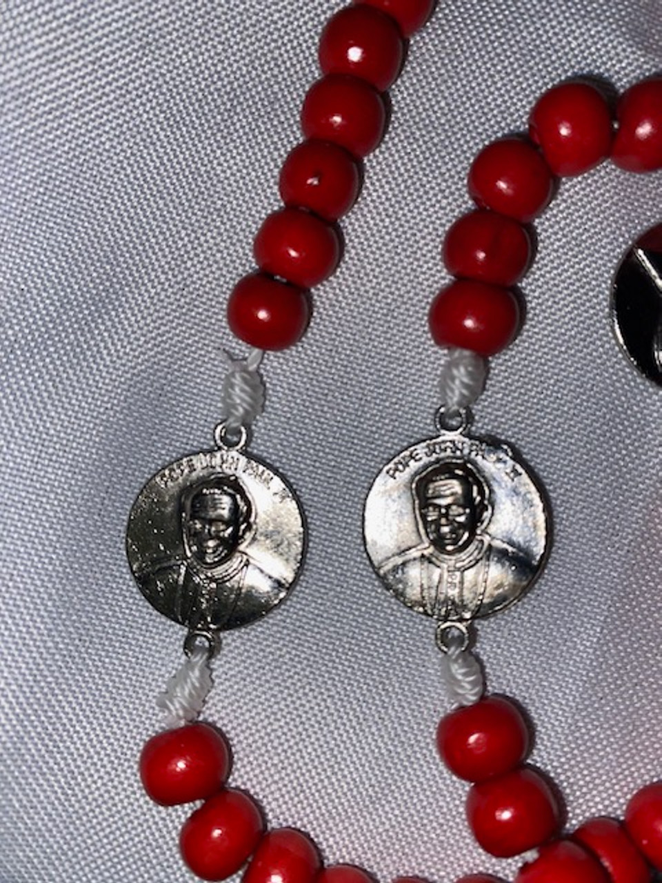Unique Handcrafted  Pope St. JP II Rosary - only one available