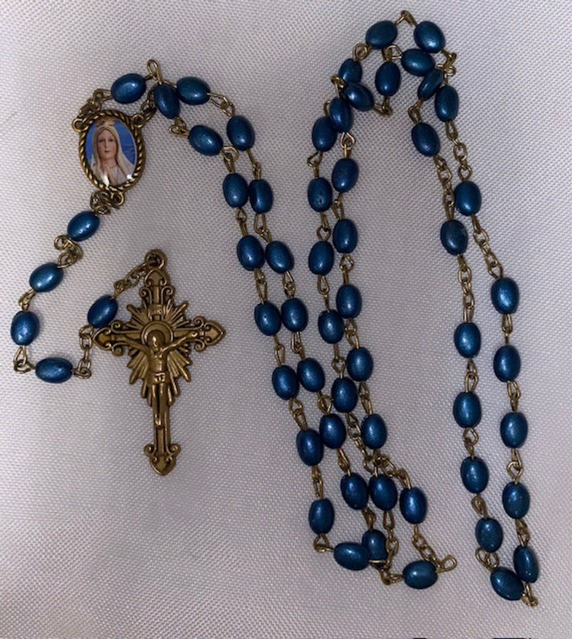 America Needs Fatima/ Star of the Sea Plastic Bead Rosary