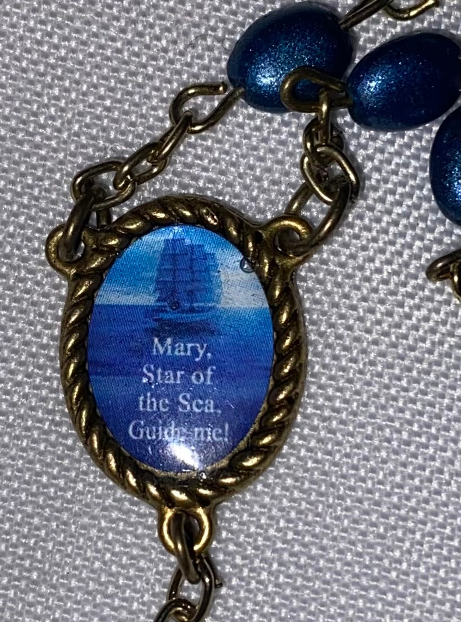 America Needs Fatima/ Star of the Sea Plastic Bead Rosary