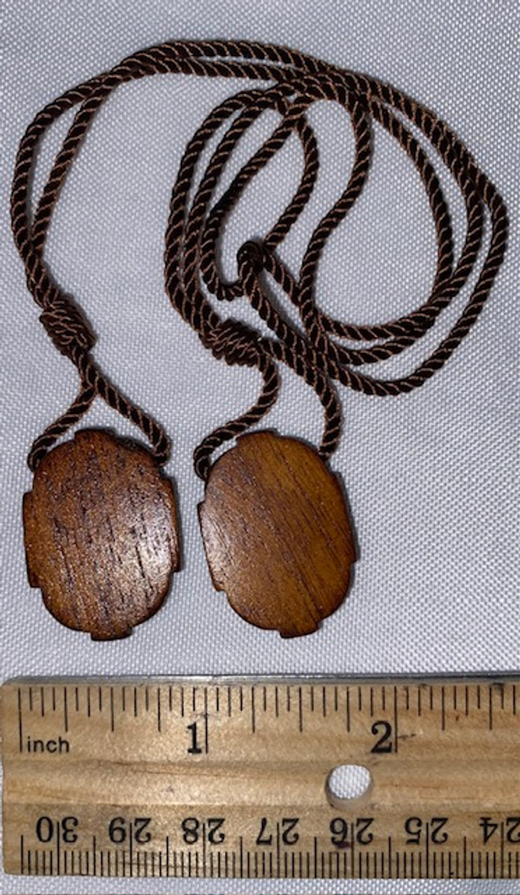 St. Benedict Wood Scapular - only 1 available