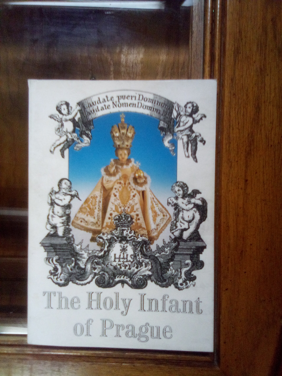 The Holy Infant of Prague Paperback – January 1, 1995 - THIS IS A USED BOOK IN GOOD CONDITION - 
The Infant Jesus of Prague is a famous statue located in the Church of Our Lady Victorious in Malá Strana, Prague.

Its earliest history can be traced back to the year 1628 when a small, 48 centimeters in height, exquisite statue of wax Infant Jesus was brought into Bohemia by Princess Polyxena von Lobkowicz, who became greatly attached to the Discalced Carmelites. The princess had been given the statue as a wedding gift by her mother, Maria Manriquez de Lara of Spain, and the statue was given to the Carmelites in Prague. Upon presenting it, the pious princess is said to have uttered a prophetic statement to the "Venerable Fathers, I bring you my dearest possession. Honour this image and you shall never want". The statue was placed in the oratory of the monastery of Our Lady of Victory, Prague, where special devotions to Jesus were offered before it twice a day.
 
 
   Report an issue with this product or seller