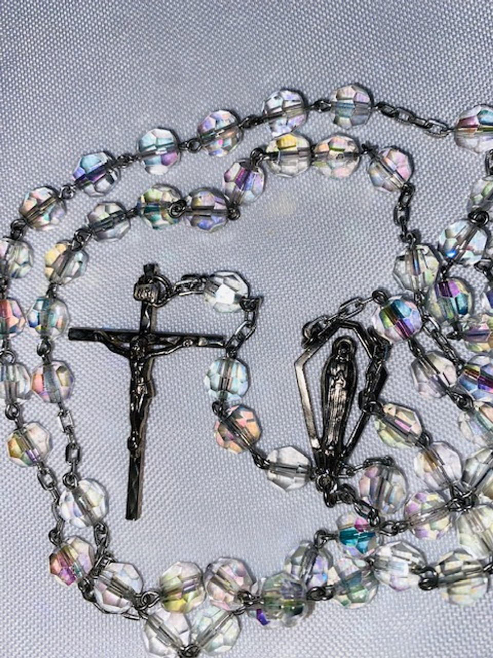 Lovely Vintage Rosary with Beaded Case