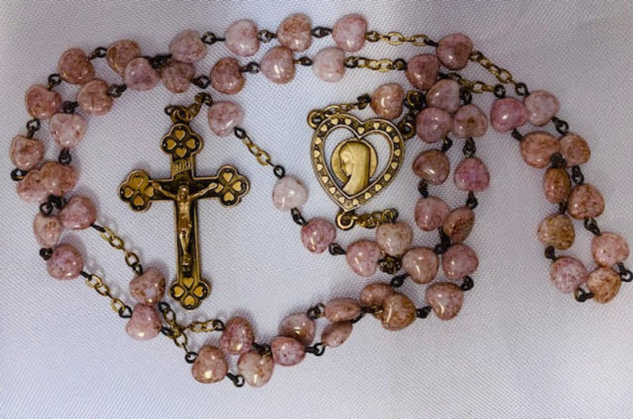 Unique Vintage Rosary with Zippered Case