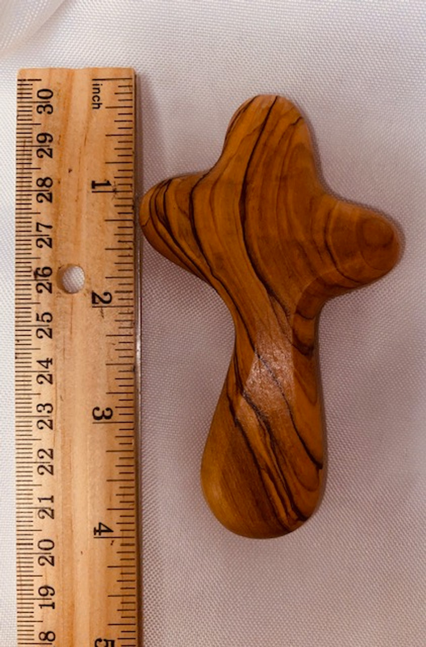 Holy Land Olive Wood Comfort Cross - Smooth  only 1 available