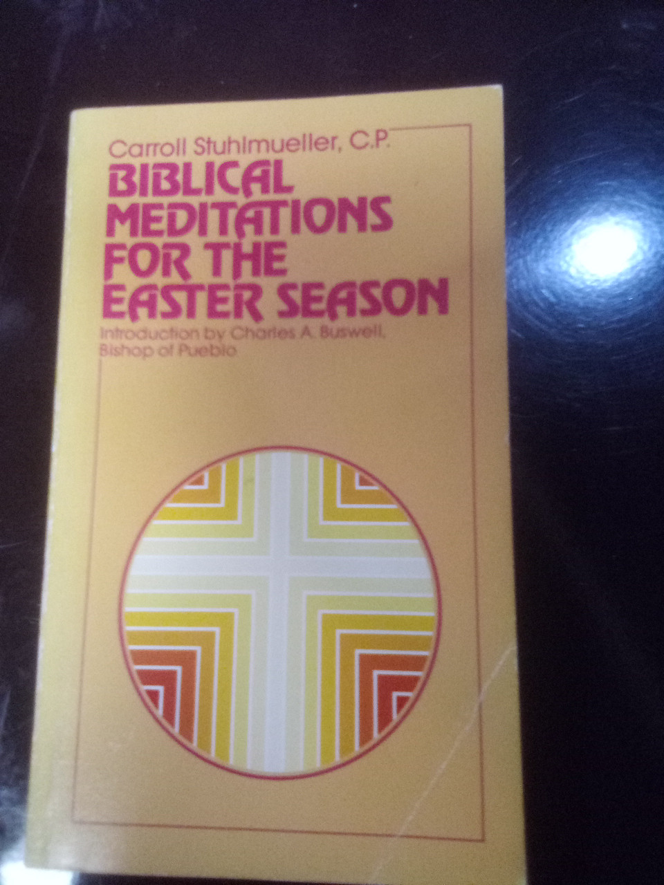 BIBLICAL MEDITATIONS FOR THE EASTER SEASON BY CATTLL STUHMUELLER, C.P. -  A GENTLY USED BOOK IN GOOD CONDITION - THESE STORIES GIVE US A SENSE OF WHERE WE'VE BEEN, AND MOST IMPORTANTLY, HELP US TO DETERMINE WHERE WE ARE GOING...