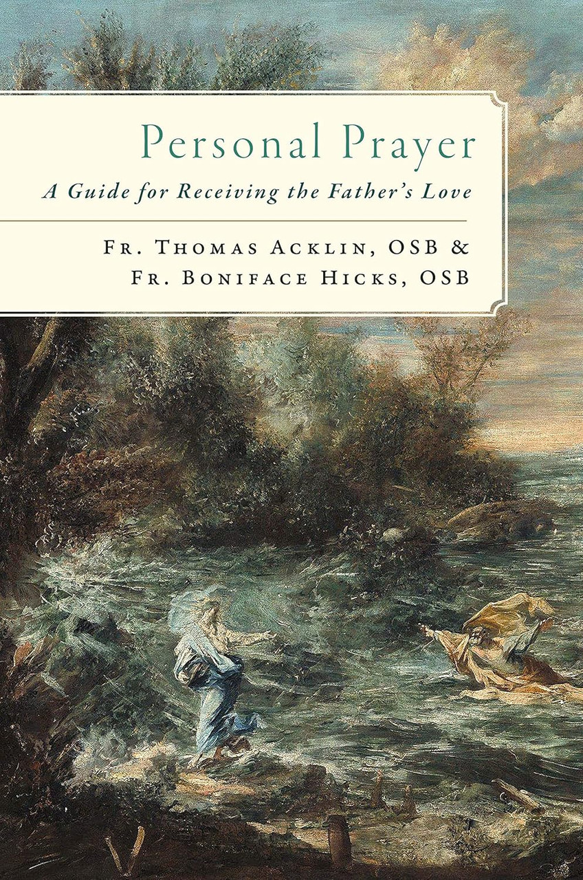 Personal Prayer: A Guide for Receiving the Father's Love (English and English Edition) Hardcover – February 10, 2020 by Fr Thomas Acklin (Author), Fr Boniface Hicks (Author) - 

A GENTLY USED BOOK IN GREAT CONDITION! -   

Prayer is at the heart of the Christian life. Given that we are weak and even sinful human beings, how can it be that God has anything to do with us? What does it mean to have a personal relationship with God? Why is God so silent and hidden? How do we grow in prayer?

Personal Prayer: A Guide for Receiving the Father's Love brings the depth of human experience together with the Catholic tradition of prayer to present the path to an intimate and vulnerable relationship with God.

Experienced spiritual directors Fr. Thomas Acklin, OSB, and Fr. Boniface Hicks, OSB, explore the many forms of Catholic prayer and demonstrate that vulnerability is essential to growing in relationship with God. Rich with the wisdom of Scripture, Catholic teaching, and the writings of the saints, Personal Prayer is an exhaustive guide for priests, religious, and laity desiring to receive the Father's love in a profoundly personal way.
