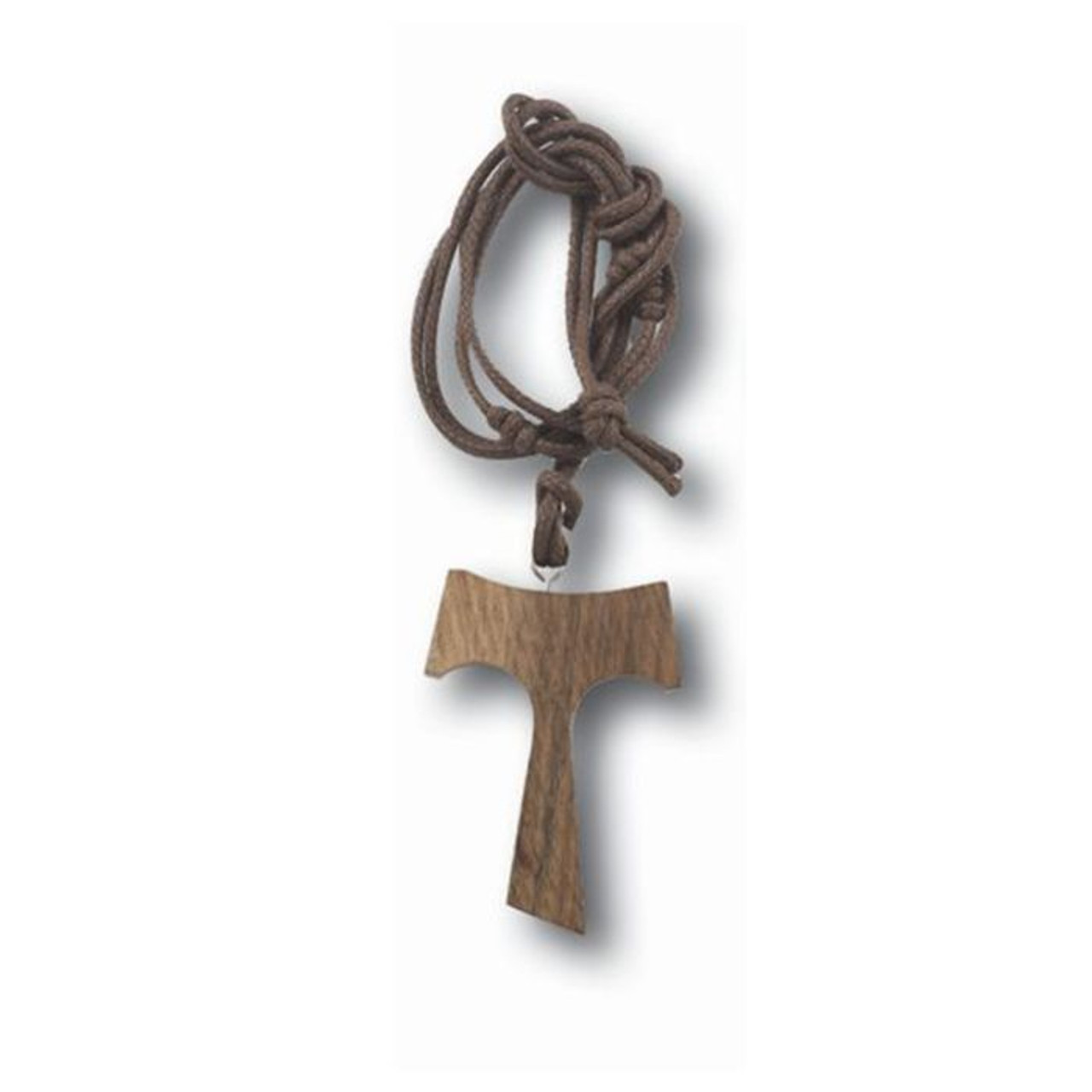 2" Franciscan Tau Wood Cross on a 16" Cord 2" Franciscan Tau Wood Cross on a 16" Cord