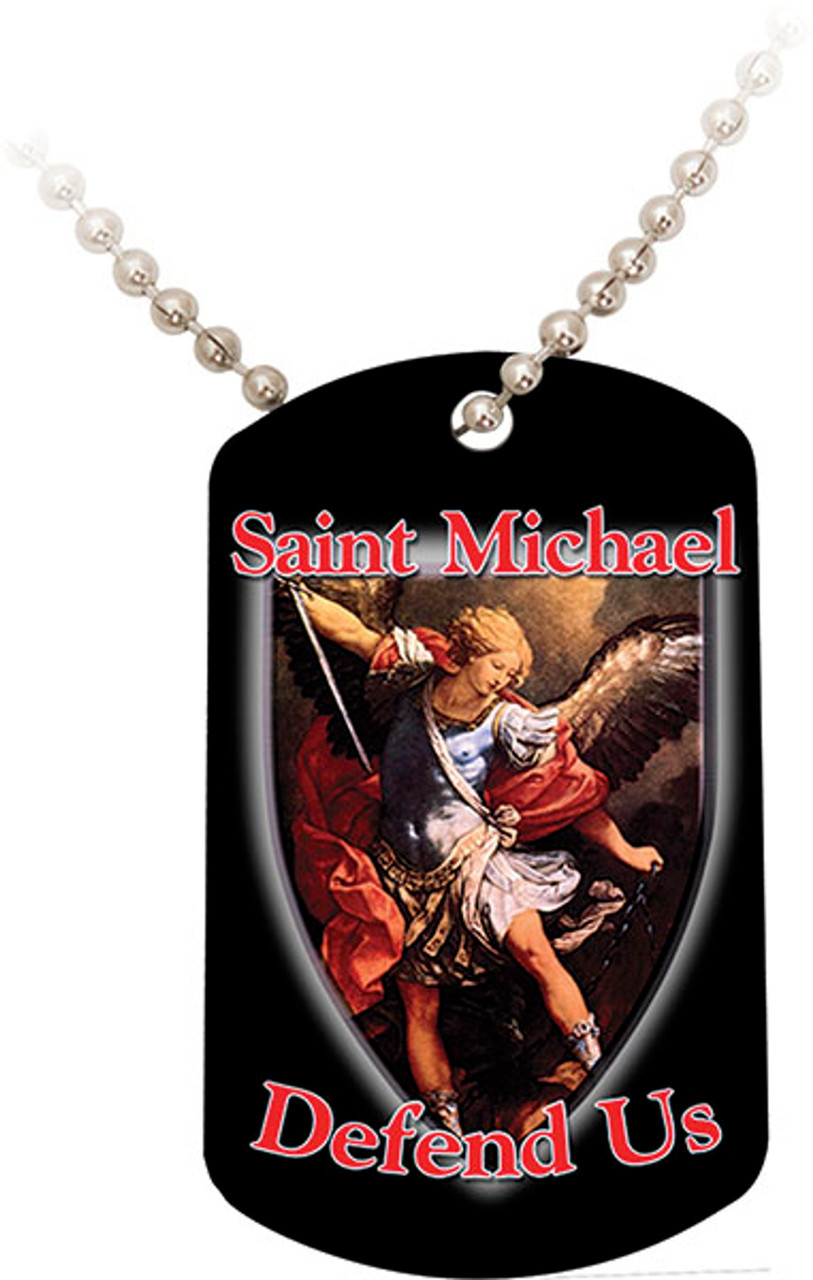 Saint Michael, Defend Us Dog Tag