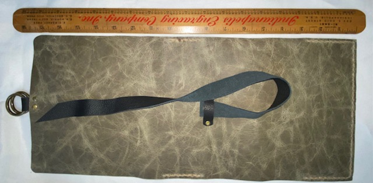 Hand Crafted, Standard Print Breviary Cover - Sage Green, Soft Leather with inside pocket