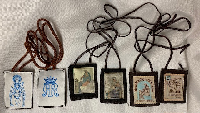 Set of 3 Unique Brown Scapulars - Never Worn