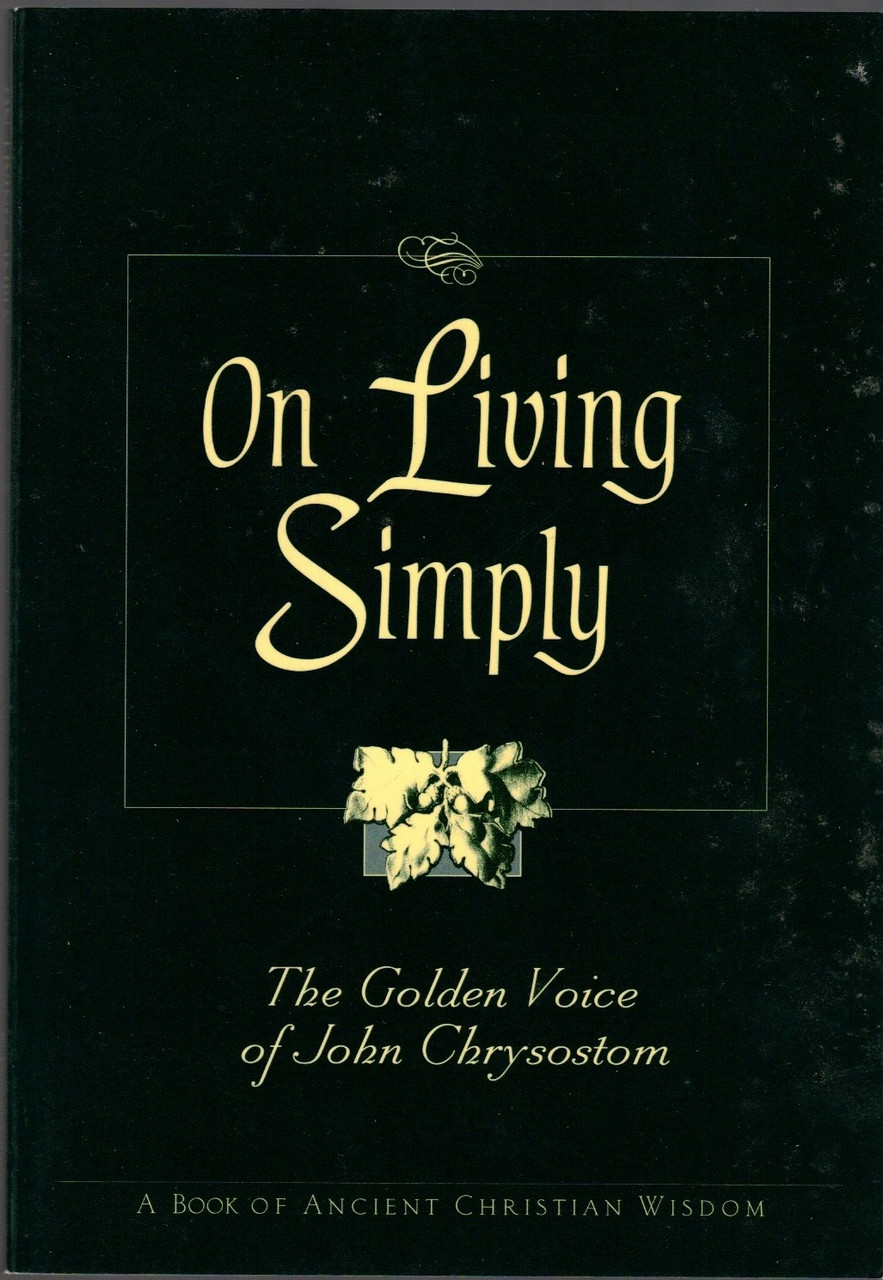 On Living Simply