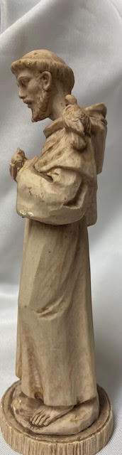 6.75" Tall Vintage St. Francis Statue - Resin - Beautiful Detail
