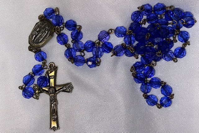 Set of 2!  Vintage  Lourdes Rosaries with Water Reliquary